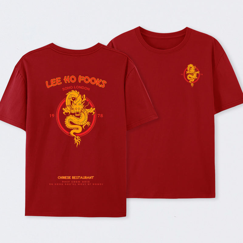 Lee Ho Fooks Vintage Front and Back Printed T-Shirt