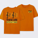 Difficult Times Front and Back Printed T-Shirt