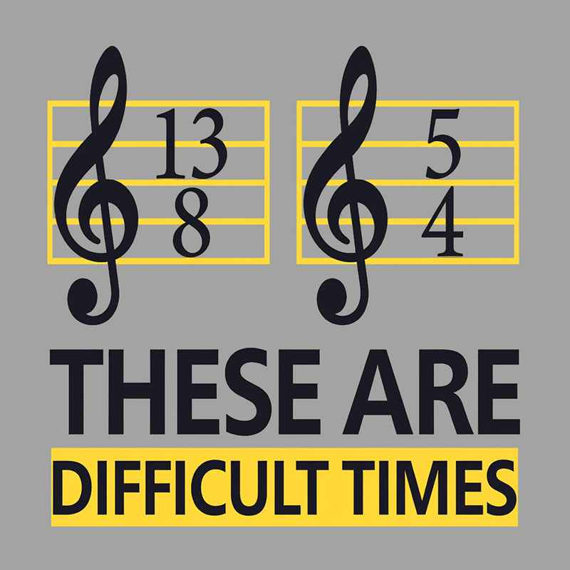 Difficult Times Front and Back Printed T-Shirt