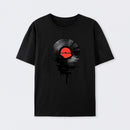 Vinyl LP Music Record Sunset Red T-Shirt