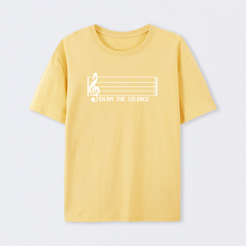 Enjoy The Silence Music Note T-Shirt