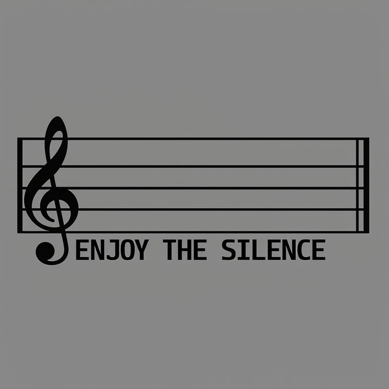 Enjoy The Silence Music Note T-Shirt