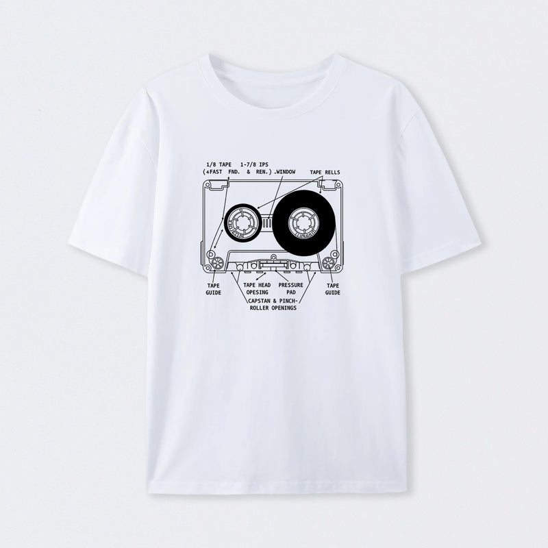 Anatomy of a Cassette Tape T-Shirt