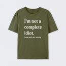 Funny Idiot Cotton T-Shirt
