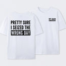 Try Again Tomorrow Front and Back Printed T-Shirt