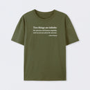 Einstein Quotes Two Things Are Infinite T-Shirt
