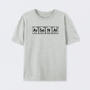 Arsenal (Ar-Se-N-Al) Periodic Elements Spelling T-Shirt