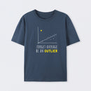 Forget Average Be An Outlier Funny Math Noirty Designs T-Shirt