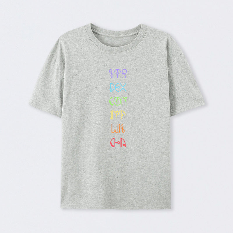 Character Abilities - Dungeons and Dragons Rainbow T-Shirt