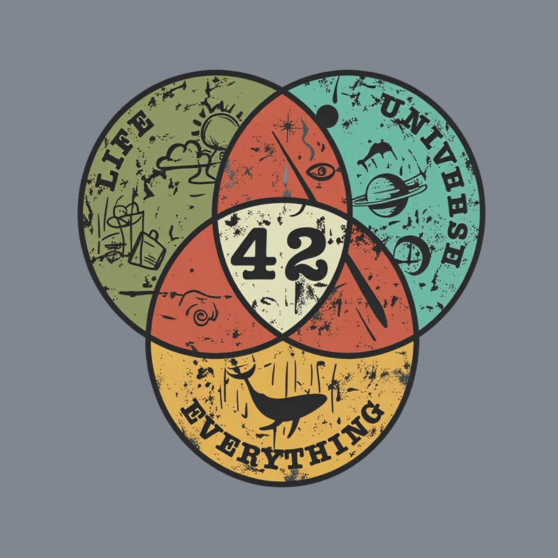 Life, the Universe & Everything Nerdy Graphic T-Shirt