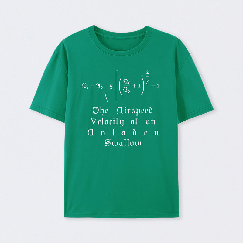 The Airspeed Velocity of an Unladen Swallow T-Shirt