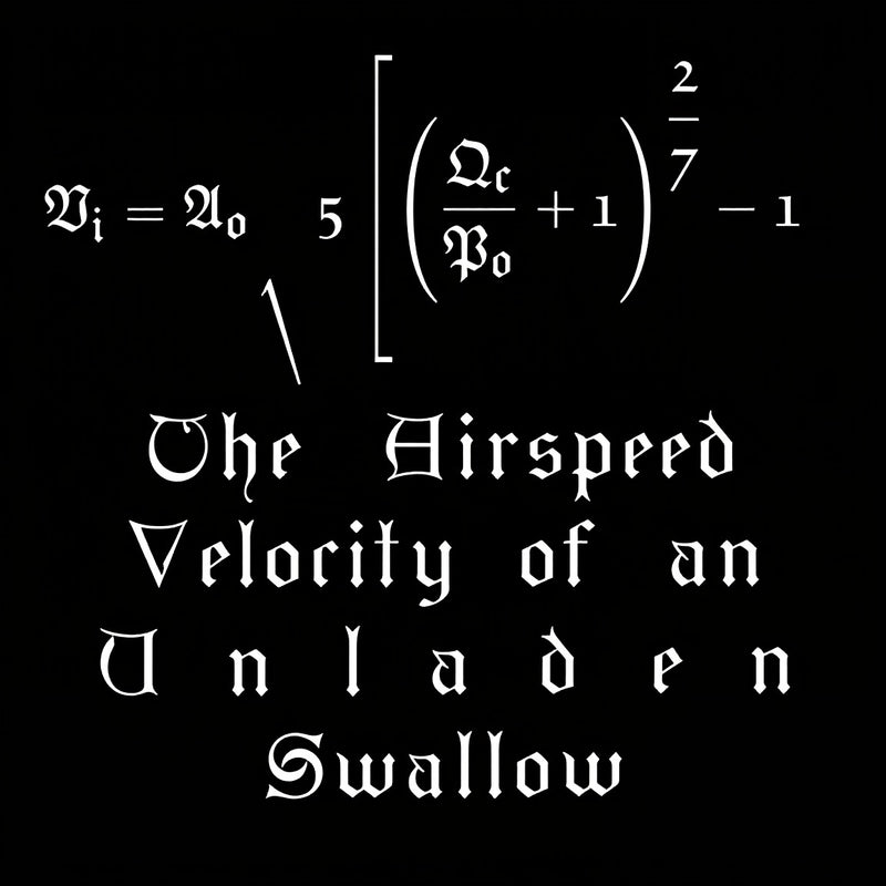 The Airspeed Velocity of an Unladen Swallow T-Shirt