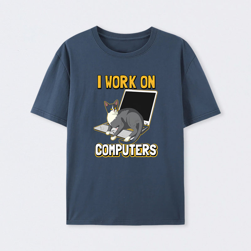 Funny cat of a computer scientist T-Shirt