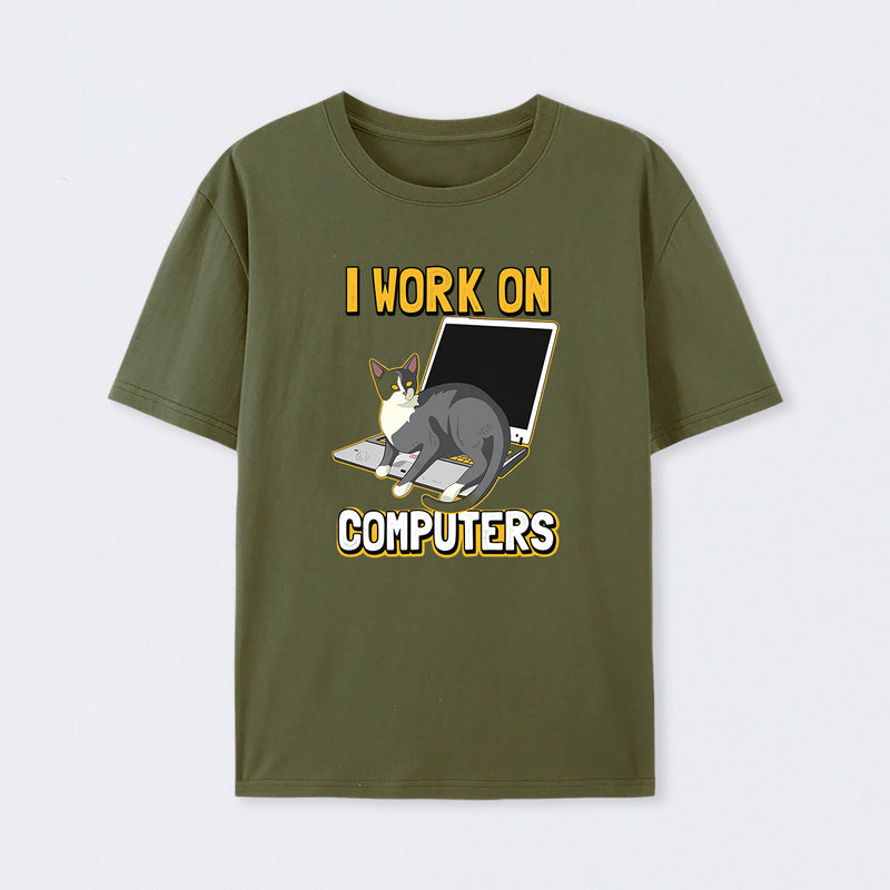 Funny cat of a computer scientist T-Shirt