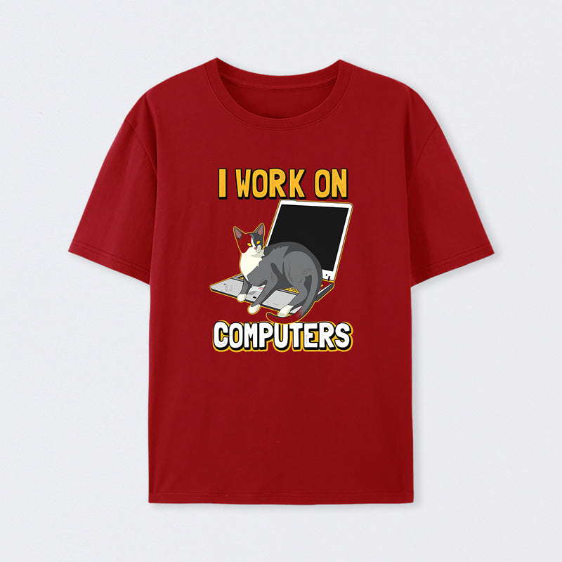 Funny cat of a computer scientist T-Shirt