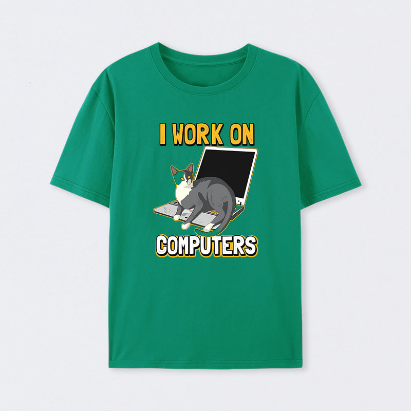 Funny cat of a computer scientist T-Shirt