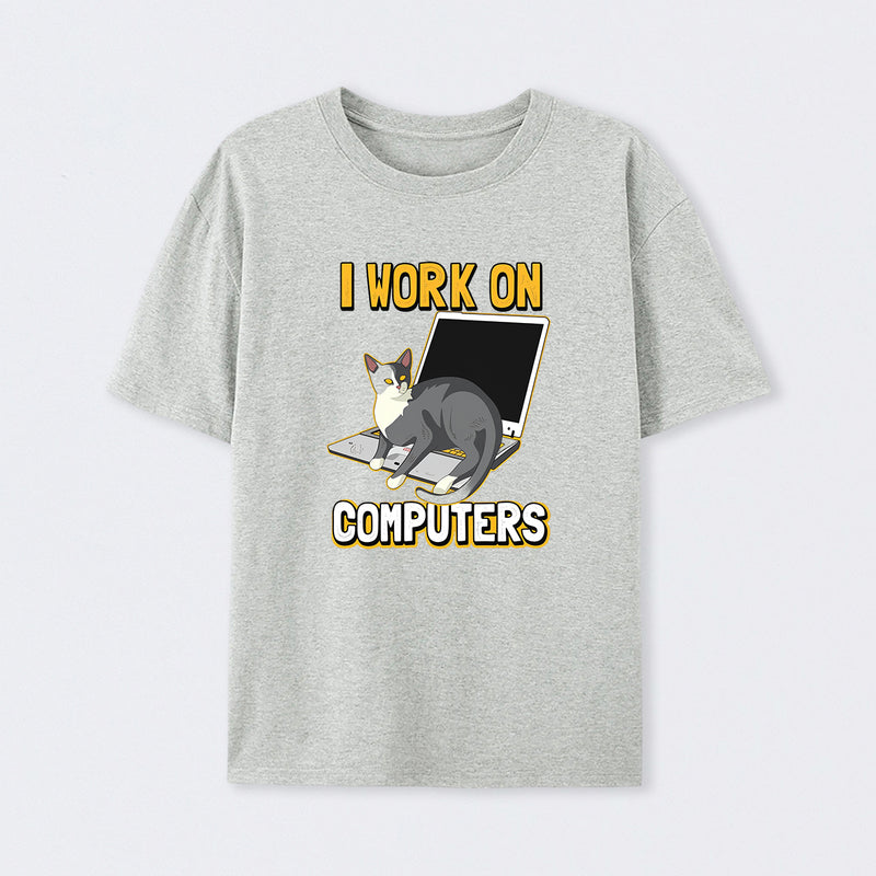 Funny cat of a computer scientist T-Shirt