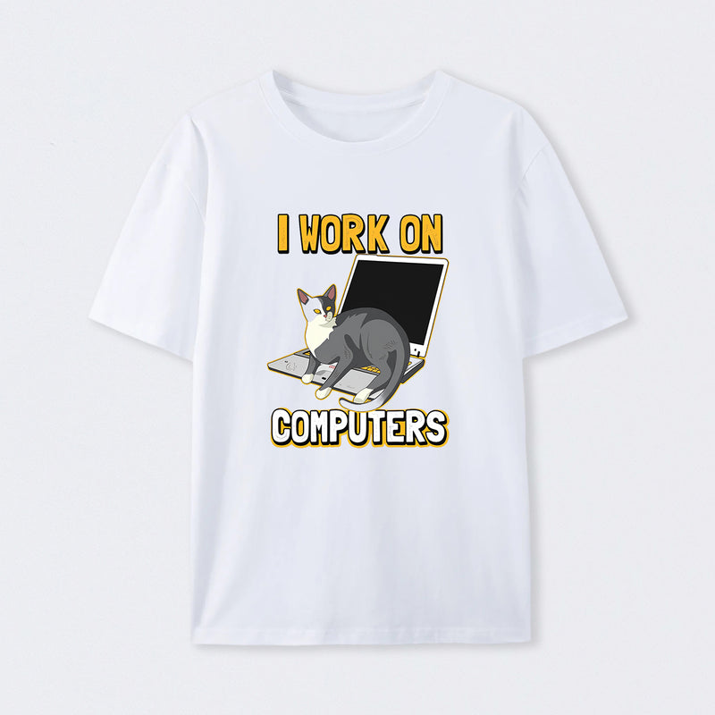 Funny cat of a computer scientist T-Shirt