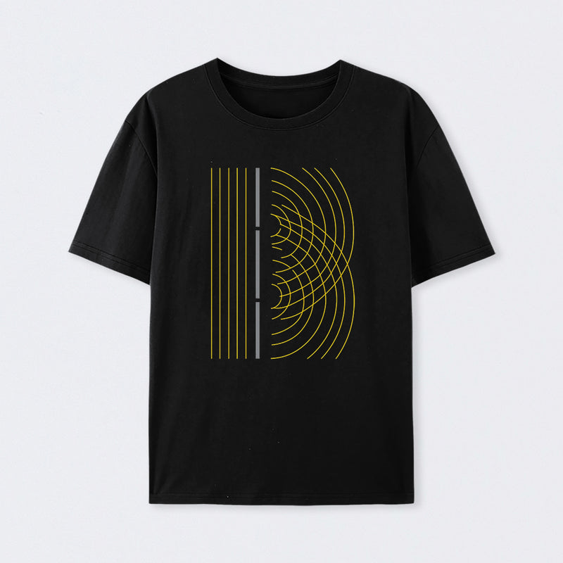 Double Slit Light Wave Particle Science Experiment T-Shirt