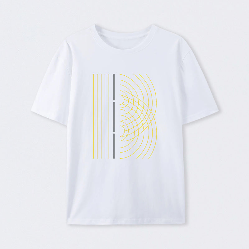 Double Slit Light Wave Particle Science Experiment T-Shirt