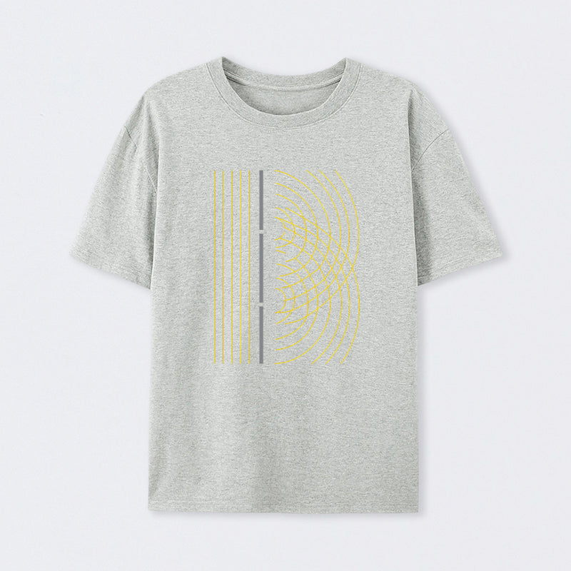 Double Slit Light Wave Particle Science Experiment T-Shirt