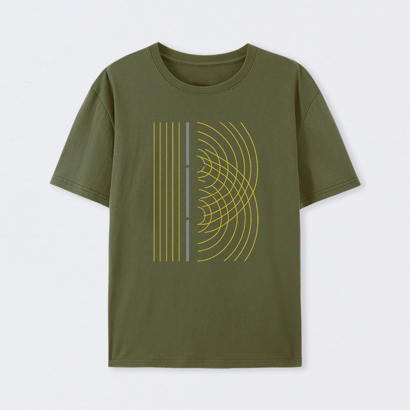 Double Slit Light Wave Particle Science Experiment T-Shirt
