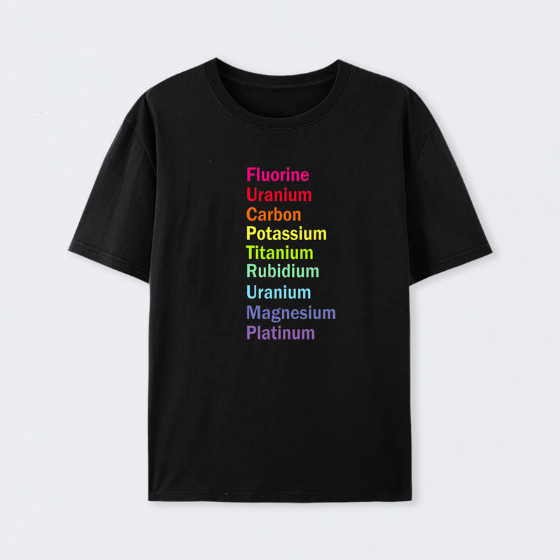 Fluorine Uranium Carbon Potassium T-Shirt