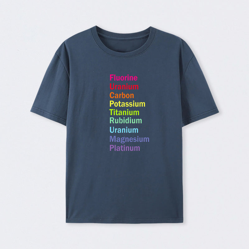 Fluorine Uranium Carbon Potassium T-Shirt