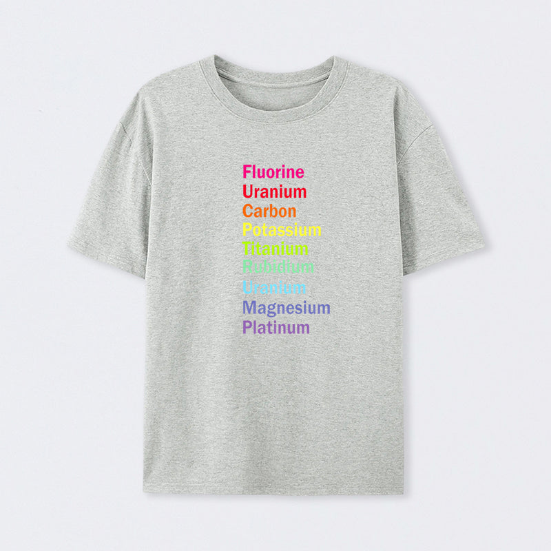 Fluorine Uranium Carbon Potassium T-Shirt