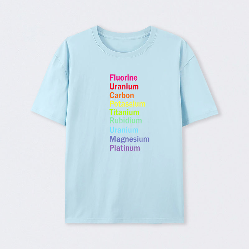 Fluorine Uranium Carbon Potassium T-Shirt