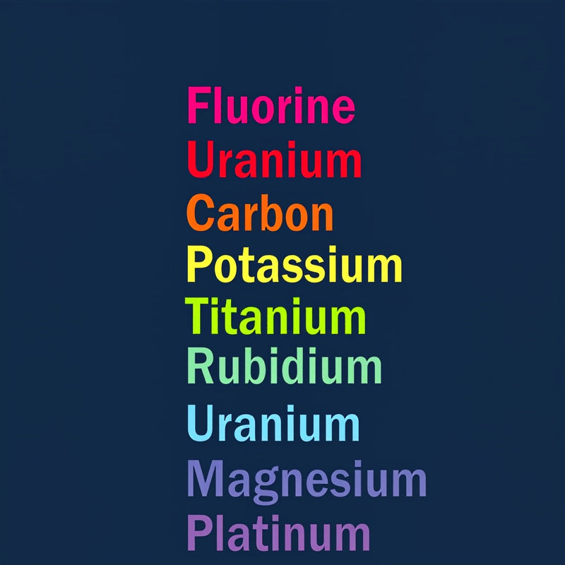 Fluorine Uranium Carbon Potassium T-Shirt