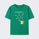 Powered By Caffeine Funny T-Shirt