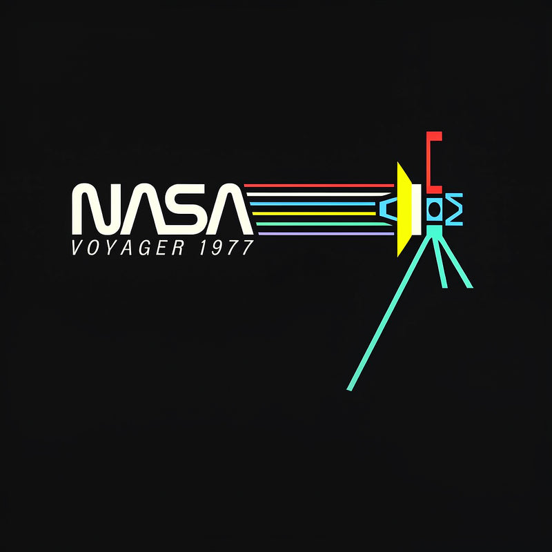 Retro Nasa Voyager Spacecraft T-shirt