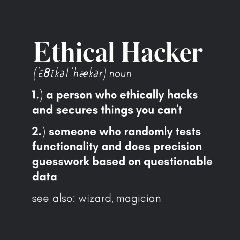 Definition of an Ethical Hacker Geek T-Shirt