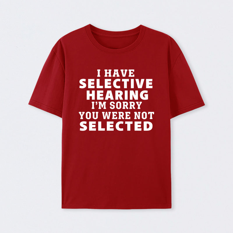 Selective Hearing Geek T-Shirt