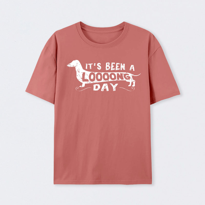 Dachshund Dog Its Been a Long Day Geek T-Shirt