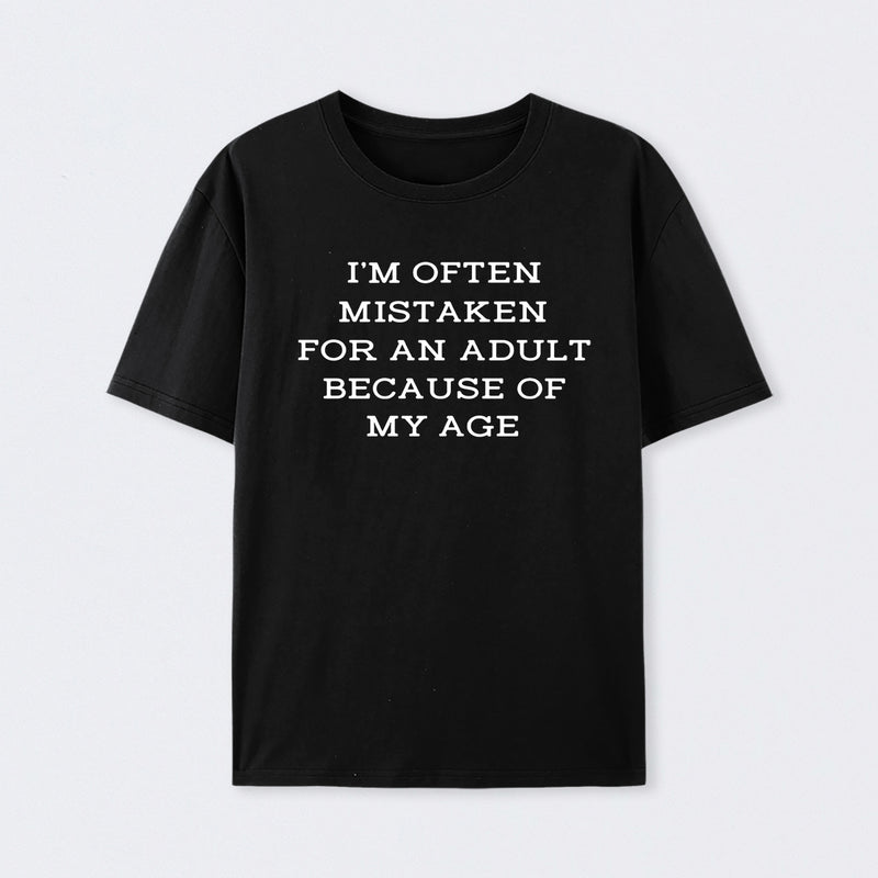 Mistaken For An Adult Geek T-Shirt