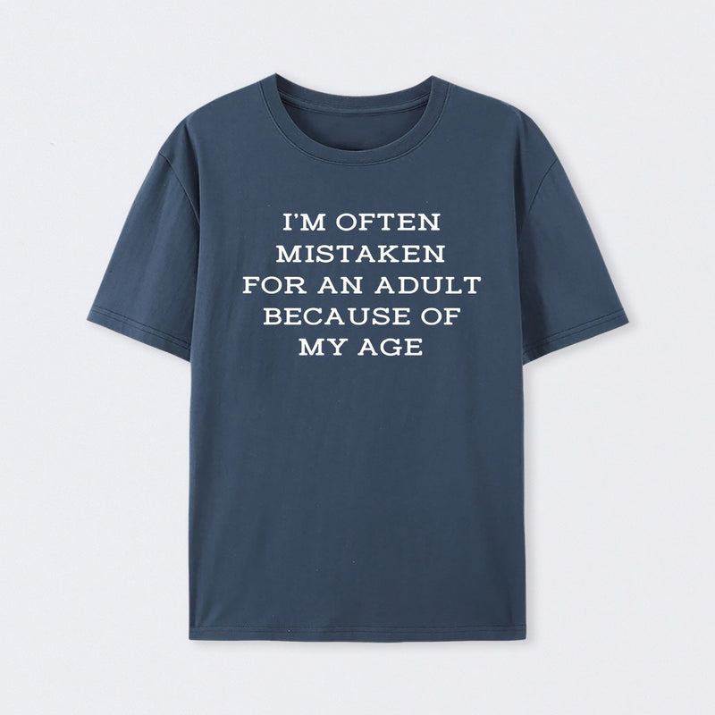 Mistaken For An Adult Geek T-Shirt