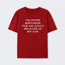 Mistaken For An Adult Geek T-Shirt