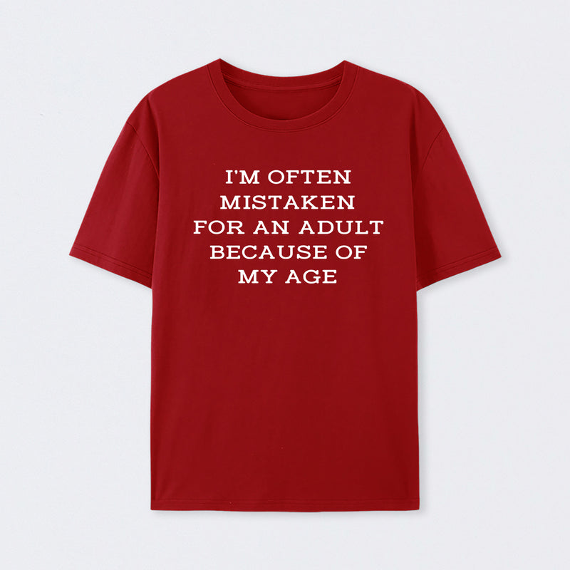 Mistaken For An Adult Geek T-Shirt