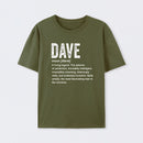Dave Definition Funny Dave Geek T-Shirt
