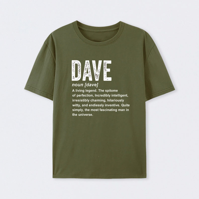 Dave Definition Funny Dave Geek T-Shirt