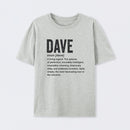 Dave Definition Funny Dave Geek T-Shirt