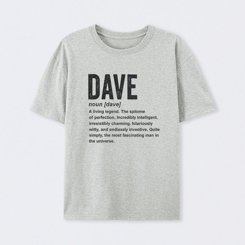 Dave Definition Funny Dave Geek T-Shirt