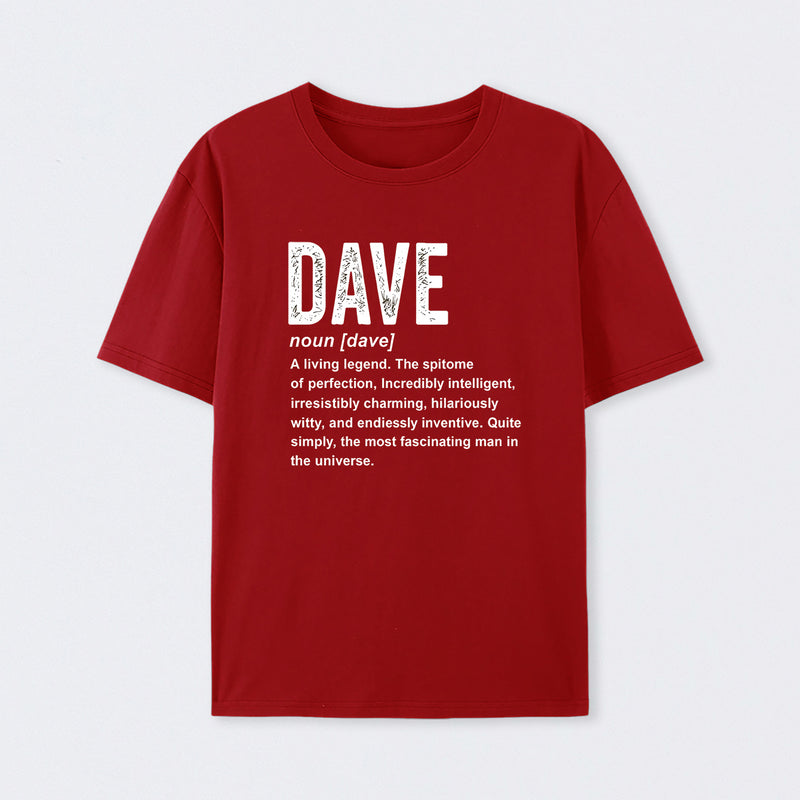 Dave Definition Funny Dave Geek T-Shirt