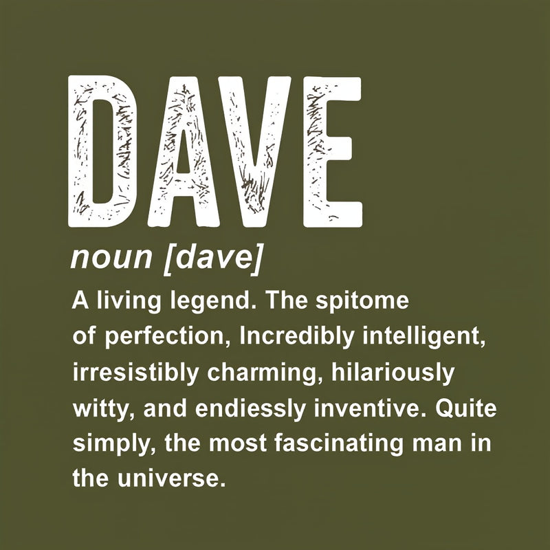Dave Definition Funny Dave Geek T-Shirt