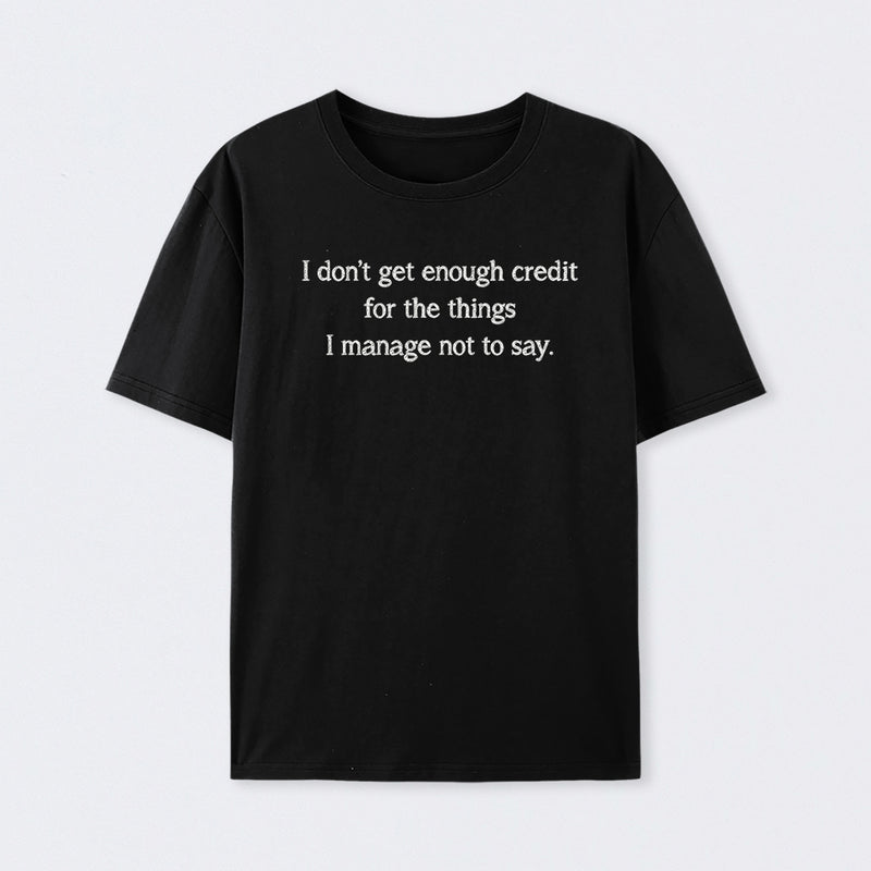 Unspoken Credit Geek T-Shirt