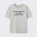 Unspoken Credit Geek T-Shirt