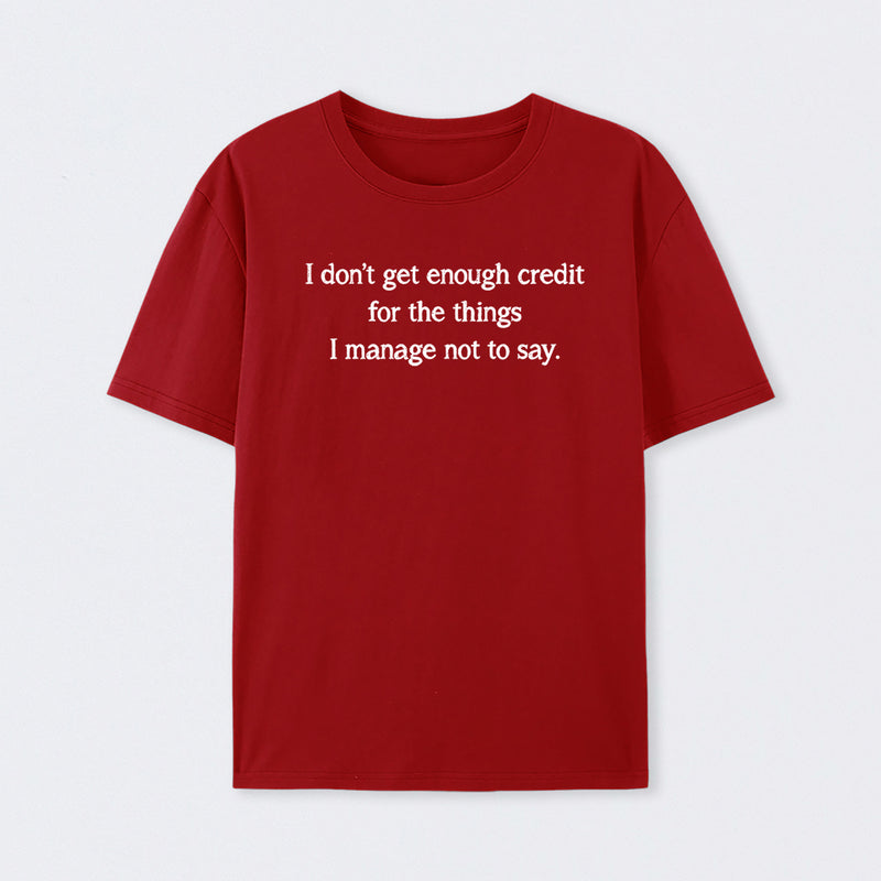 Unspoken Credit Geek T-Shirt