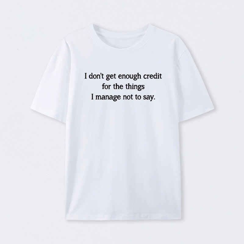 Unspoken Credit Geek T-Shirt